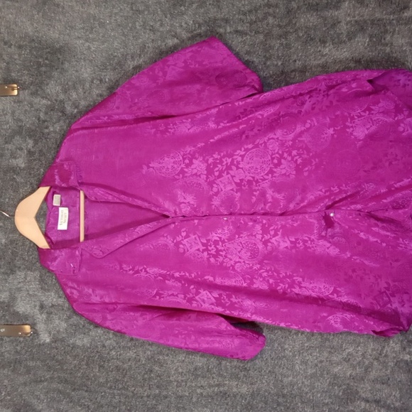 Victoria Secret Satin Sleep Shirt Vintage Y2k Intimate Comfy Womens M/L - Picture 2 of 9